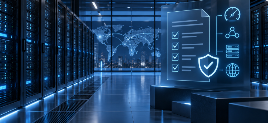 Enterprise hosting provider evaluation and SLA checklist in a modern data center